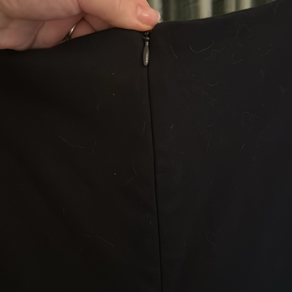 Eva Franco Black Fit and Flare Dress Size 4 EUC Slight Off Shoulder - Picture 6 of 7